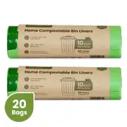 Ecopack 80L Compostable Garbage Bags Bundle (2 Rolls/20 Bags)