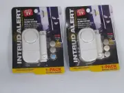 Intrud Alert System Window Door Intruder Alarm Set of 2 NEW In Packages