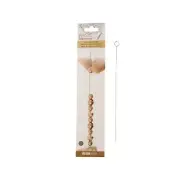 Hook Eye Needle for Stringing Beads, 17cm (6.7 Inch) Long, 0.6mm diameter