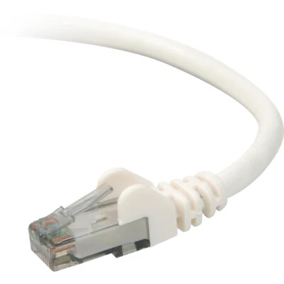 BELKIN A3L980-25-WHT-S 25Ft Cat6 Ethernet Patch Cable Snagless Rj45 M/M White