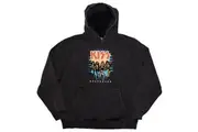 Kiss Unisex Adult Destroyer 3D Logo Stone Wash Pull Over Hoodie (Charcoal Grey) - UTRO12915
