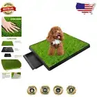 Pet Potty Solution with Synthetic Grass & Easy Cleanup for Small/Medium Dogs