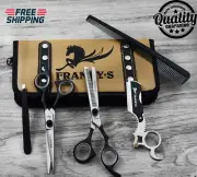 6 Inch Professional Hair Cutting Scissors Thinner Razor Set Kit Barber Salon