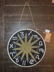 Hand Crafted In India Astrology Wheel Beaded One Of A Kind * Fast, Free Ship!