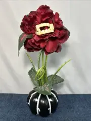 Rose Venus Fly Trap Vampire Flower Pumpkin Halloween Faux Plant Horror