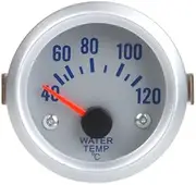 Daseeme Water Temperature Meter Gauge with Sensor for Auto Car 2" 52mm 40~120Celsius Degree Blue Light