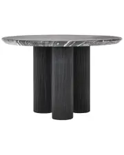 Classic Home Adrian 47in Marble Stone Finish Outdoor Round Dining Table