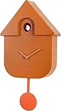 Fisura - Cuckoo Clock. Wall Clock. Original Wall Clock for Gift. 3 AA Batteries not Included. 21,5 x 8 x 41,5. Material: ABS Plastic. (Terracotta)