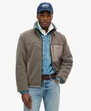Relaxed Fleece Trekker Jacket | Driftwood Brown