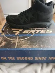 Bates Boots Size 11.5 Rush Mid E01040 Mens Black Wide Canvas tactical Shoes