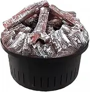 UMJIGF Water Vapor Electric Fireplace Stove Round Water Vapor Electronic Fireplace Simulated Charcoal Flame Stove 3D Atomized Fireplace Humidifier Ornaments,