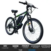 29" 500W Mountain Electric Bike EBike Shimano 7 Speed 48V 15Ah Battery E-Bike
