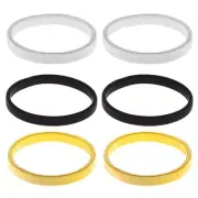6 Pcs Shirts Sleeve Arm Ring Holders Bracelet Cuffs Wristbands Man