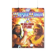 Wrestlemania, 90s, Poster, Game room, Gift ideas, Hulk Hogan, 80s, Wrestler