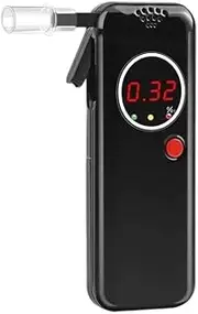 LCD Screen Alcohol Tester Digital Alcohol Detector Alcohol Breath Tester Breathalyzer Police Alcotest Backlight Display Handheld