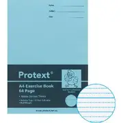Protext A4 70gsm 18mm Dotted Thirds Exercise Book 64 Pg Blue