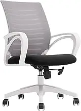 Classic Ergonomic Office Chair Home Wheels Mid Back Mesh Office Desk Rolling Swivel Task Chair Desk Task Chair(Gray)