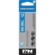 P&N Workshop Drill Bit HSS Tin Tipped 1.5mm 2 Pack