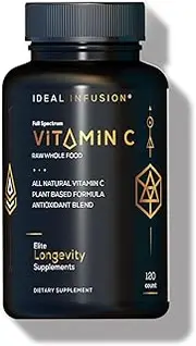 Raw Whole Food Vitamin C Complex: Organic Fruit & Veggie Blend - Immune Support - 100% Plant Based Vitamin C (2 Month Supply) Vegan