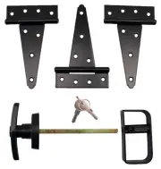 Shed Door Hardware Kit : 5" Hinges T Handle Gate Hardware Gate Hinges Playhouse