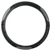 PU Leather Two-Tone Stylish Steering Wheel Cover for Auto Truck SUV - Black (for: Volkswagen)