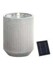 [Gardeon] Solar Water Fountain LED Lights in Beige