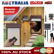 Solar Automatic Chicken Coop Door Remote Control Time Sensing Roll-up Door LCD.