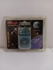 8MB (120 Blocks) Memory Card For Sony PS1/PSX Game Source, Unopened, Blue/Clear