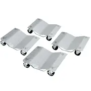 4PC Car Wheel Dolly Vehicle Positioning Jack Transport Trolley Set 2720kg Load
