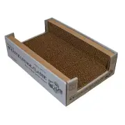 Classic Cardboard Cat Scratcher & Lounger - 18 x 12 with Reversible Floor - H...