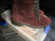 allen edmonds boots 10.5 Chapman Burgundy Suede