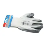 HILKA NITRILE COATED WORK GLOVES LARGE
