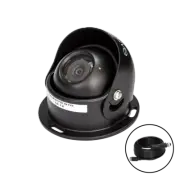 SafetyDave 92° AHD Round Camera (Black) With 15m Heavy Duty 3 in 1 Camera Cable