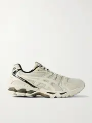 [Asics] Asics - Gel-kayano 14 Rubber-trimmed Canvas And Leather Sneakers - Cream - UK 3 UK 3 Cream