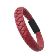Outdoor Portable Leather Mini USB Bracelet Charger Data Charging Cable Sync Cord For Iphone X 8 Samsung S9 S8 - Red For Iphone