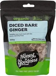 Honest to Goodness Organic Diced Bare Ginger 300 g