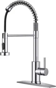 Kitchen Faucets, Chrome Kitchen Sink Faucet with Pull down Sprayer, Commercial K