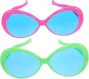 [Totority] 2pcs Big Sunglasses Novelty Party Glasses Novelty Party Sunglasses Graduation Party Eyeglasses Pool Party Glasses Funky Glasses Sunglasses for Party Glassware Plastic