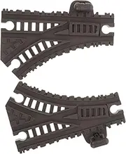 2pcs Boys and Girls Toys Train Set Track Accessories Plastic Replacement Track for Train Track Playset and Railroad Building Toy Model