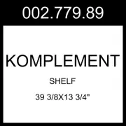 IKEA KOMPLEMENT Shelf White 39 3/8x13 3/4" 002.779.89