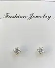 Stud Earrings Gold Cubic Zirconia by Lake + Gray