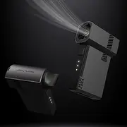 VSGO V-EB012-S1 Electric Air Duster, 100,000 RPM, 3 Levels Wind Power Adjustment, Maximum Wind Speed of 13.5 ft (34.5 m/s) Smartphone Size, Compact, LED Light, USB Type-C Charging, Air Pump, Cleaning
