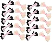 Abaodam 10pcs Double Bow Hair Clips for Cute Hair Accessories for Students Charming Ribbon Clips for Special Occasions Fashionable and Versatile Designs