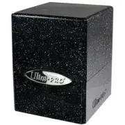 Ultra PRO Satin Cube Glitter Deck Box Card Storage Case 100+ Standard Black