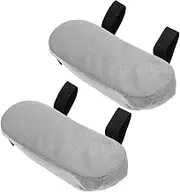 TOGEVAL Office Chair Arm Pads Gaming Chair Armrests Elbow Support Pads Memory Foam 2 Pack Cushions