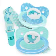 Rearz Adult Pacifiers with Clip - Dolphin (2-Pack) Pacifier/Soother