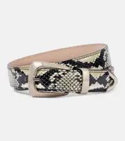 [Khaite] Khaite Benny snake-effect leather belt Inch 35.5 multicoloured