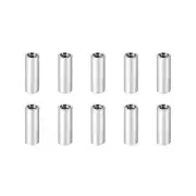 10 Pcs Standoff Spacer, Aluminum Round Straight Spacer (Silver, M3, 15mm)