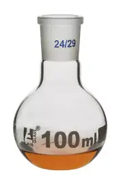 Eisco Labs 100ml Flat Bottom Boiling Flask with 24/29 Socket Joint
