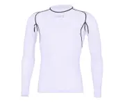 Mitre Neutron Base Layer White Compression Long Sleeve Top Kids Sportswear - White